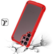 For Samsung S23 Ultra Case Hybrid Cover with Metal Buttons and Raised Camera Lip