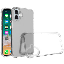 For iPhone 16 Plus 6.7in Case Shockproof Corner Protection Cover +Tempered Glass