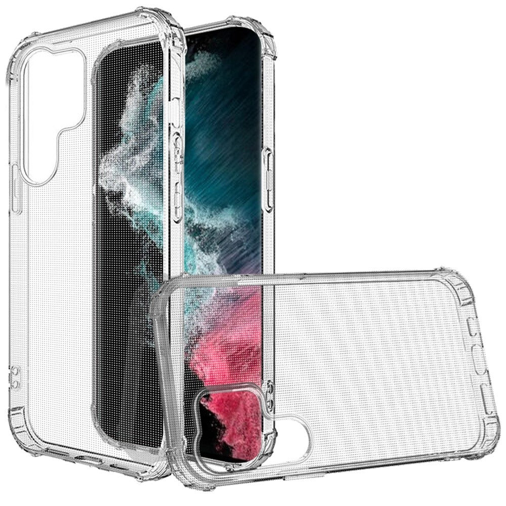 For Samsung S23 Plus Case Shockproof Corner Protection Crystal Clear Phone Cover