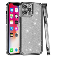 For iPhone 14 PRO Case Full All Around Glitter Chromed Edge Hybrid Phone Cover