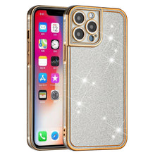 For iPhone 14 PRO Case Full All Around Glitter Chromed Edge Hybrid Phone Cover