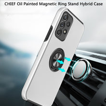For Samsung A53 5G CHIEF Oil Painted Magnetic Ring Stand Hybrid Case Cover