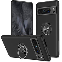 For Google Pixel 8 PRO 5G Case Rubberized Dual Layer Magnetic Ring Stand
