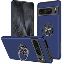 For Google Pixel 8 PRO 5G Case Rubberized Dual Layer Magnetic Ring Stand