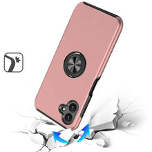 For Samsung Galaxy A06 Case Rubberized Dual Layer Magnetic RingStand Cover