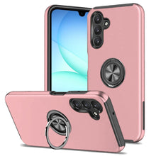 For Samsung A17 5G Case Rubber Dual Layer Magnetic RingStand + Tempered Glass