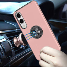 For Samsung S25 Edge Case Protection Magnetic Stand Lens Cover + Tempered Glass