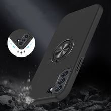 For Samsung S23 FE 5G Case Dual Layer Magnetic Ring Stand + Tempered Glass