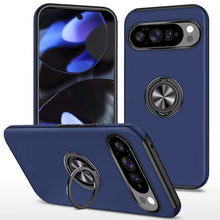 For Google Pixel 10/10 Pro Case Rubber Dual Layer with RingStand +Tempered Glass