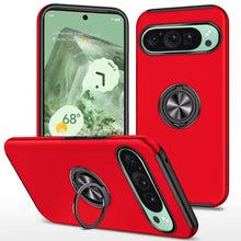 For Google Pixel 9/ 9 Pro 6.3 inch Case Dual Layer Magnetic Ring Phone Cover