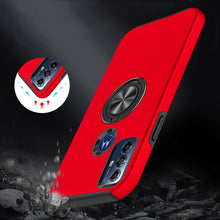 For Moto G Play 2023 Case Rubberized Dual Layer Magnetic Ring Stand Hybrid Cover