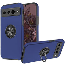 For Google Pixel 7 PRO (Triple Camera) Case Rubberized Ring Stand Hybrid Cover
