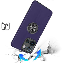 For Moto G Stylus 2025 Case Rubber Dual Layer w/ Magnetic Ring + Tempered Glass
