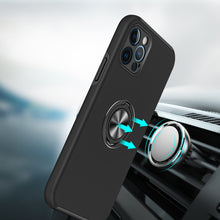 For iPhone 13 PRO Case Rubberized Dual Layer Magnetic Ring Stand Hybrid Cover