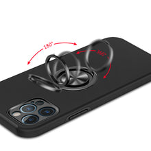 For iPhone 13 PRO Case Rubberized Dual Layer Magnetic Ring Stand Hybrid Cover