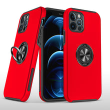 For iPhone 14 PRO MAX Case Rubberized Dual Layer Magnetic RingStand Hybrid Cover