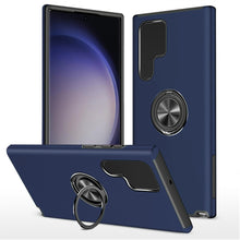 For Samsung Galaxy S24 Case Rubber Dual Layer Magnetic Ring Stand Hybrid Cover