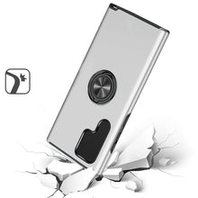 For Samsung Galaxy S24+ Plus Case Rubberized Dual Layer Magnetic Ring Stand