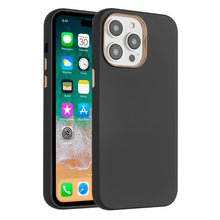 For iPhone 11 6.1 in. Case Soft Premium Slim with Chrome buttons +Tempered Glass