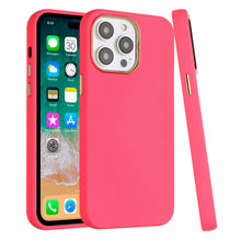 For iPhone 11 6.1 in. Case Soft Premium Slim with Chrome buttons +Tempered Glass