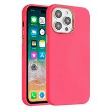 For iPhone 11 6.1 in. Case Soft Premium Slim with Chrome buttons +Tempered Glass