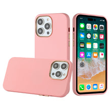 For iPhone 11 6.1 in. Case Soft Premium Slim with Chrome buttons +Tempered Glass