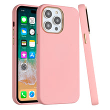 For iPhone 11 6.1 in. Case Soft Premium Slim with Chrome buttons +Tempered Glass