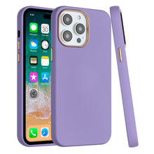 For iPhone XR Case Soft Premium Phone Cover w/ Chromed buttons + Tempered Glass