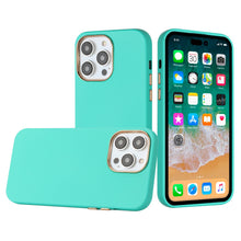 For iPhone 11 6.1 in. Case Soft Premium Slim with Chrome buttons +Tempered Glass