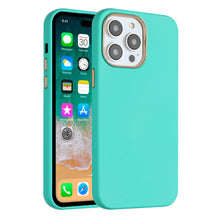 For iPhone 11 6.1 in. Case Soft Premium Slim with Chrome buttons +Tempered Glass