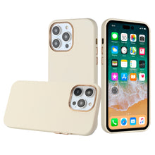 For iPhone 11 6.1 in. Case Soft Premium Slim with Chrome buttons +Tempered Glass