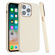 For iPhone 11 6.1 in. Case Soft Premium Slim with Chrome buttons +Tempered Glass