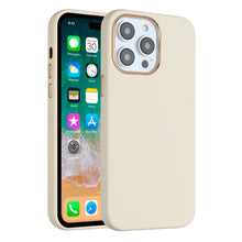For iPhone 14 PRO MAX Case Soft Premium Phone Cover with Chromed buttons