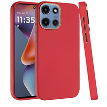 For Moto G 2025 Case Premium Soft Cover with Chrome buttons + Tempered Glass