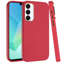For Samsung A16 5G Case Premium Soft Cover w/ Chrome buttons + Tempered Glass