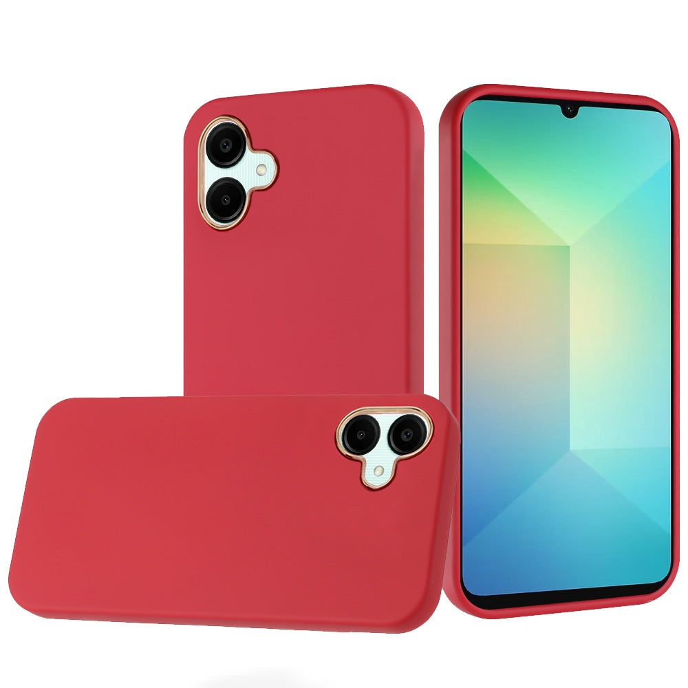 For Samsung Galaxy A06 Case Soft Premium Phone Cover with Chromed buttons