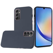 For Samsung A15 5G Case Soft Premium Cover with Chromed buttons + Tempered Glass