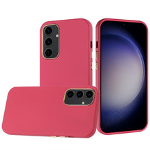 For Samsung S23 FE 5G Case Premium Cover w/ Chrome buttons + Tempered Glass