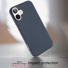 For iPhone 16 Plus 6.7in Case Premium Soft Cover Chrome buttons + Tempered Glass