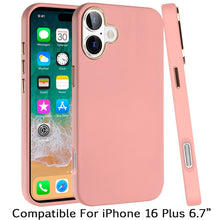 For iPhone 16 Plus 6.7in Case Premium Soft Cover Chrome buttons + Tempered Glass