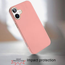 For iPhone 16 Plus 6.7in Case Premium Soft Cover Chrome buttons + Tempered Glass