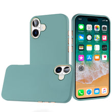 For iPhone 16 Plus 6.7in Case Premium Soft Cover Chrome buttons + Tempered Glass