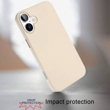 For iPhone 16 Plus 6.7in Case Premium Soft Cover Chrome buttons + Tempered Glass