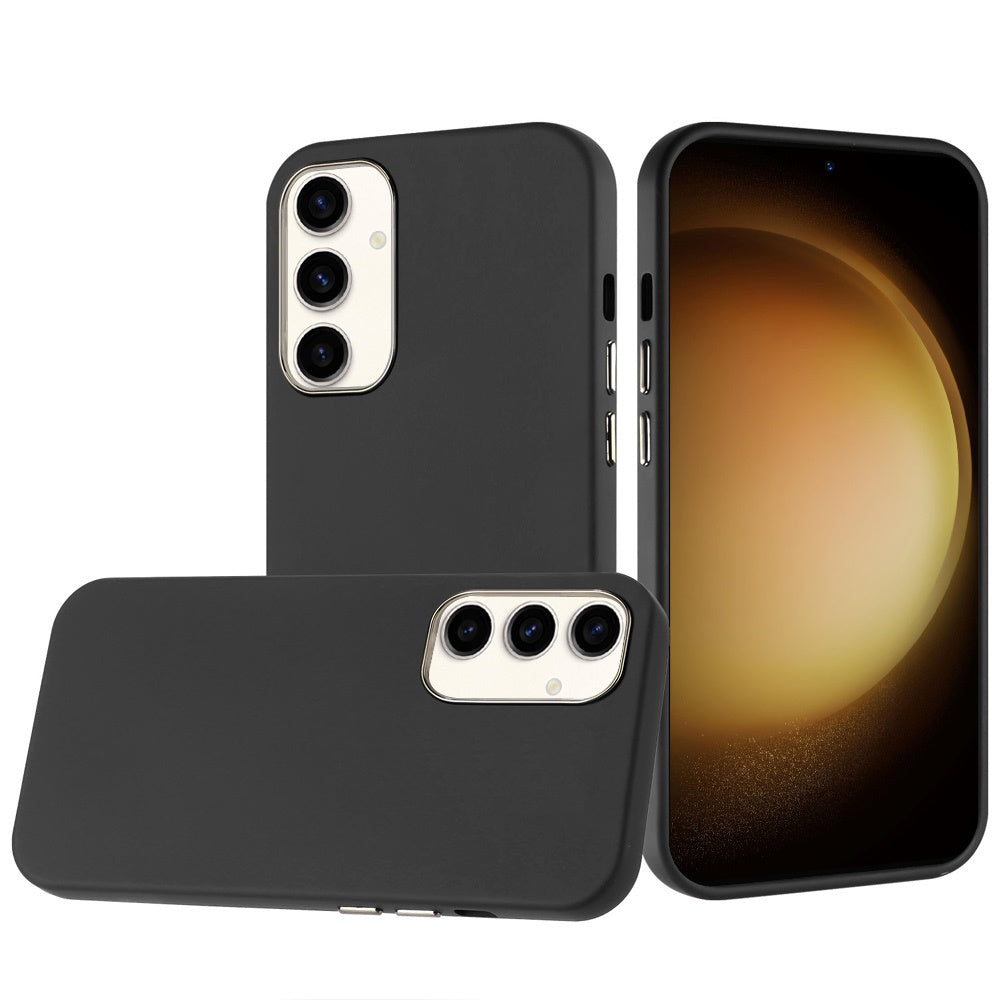 For Samsung Galaxy S24 FE Case Soft Premium Phone Cover with Chromed buttons