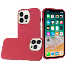 For iPhone 15 Case Soft Premium Cover with Chromed buttons + 2 Tempered Glass