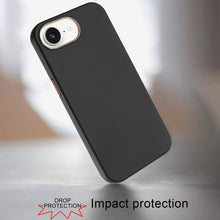 For iPhone 16e Case Soft Premium Slim Cover w/ Chromed buttons + Tempered Glass
