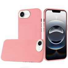 For iPhone 16e Case Soft Premium Slim Cover w/ Chromed buttons + Tempered Glass