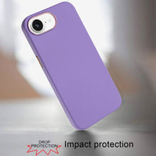 For iPhone 16e Case Soft Premium Slim Cover w/ Chromed buttons + Tempered Glass