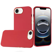 For iPhone 16e Case Soft Premium Slim Cover w/ Chromed buttons + Tempered Glass