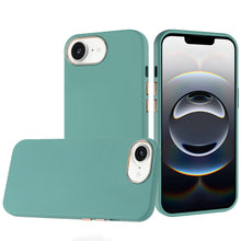 For iPhone 16e Case Soft Premium Slim Cover w/ Chromed buttons + Tempered Glass